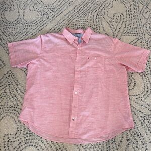 Izod Men's Casual Pink Button Down Shirt